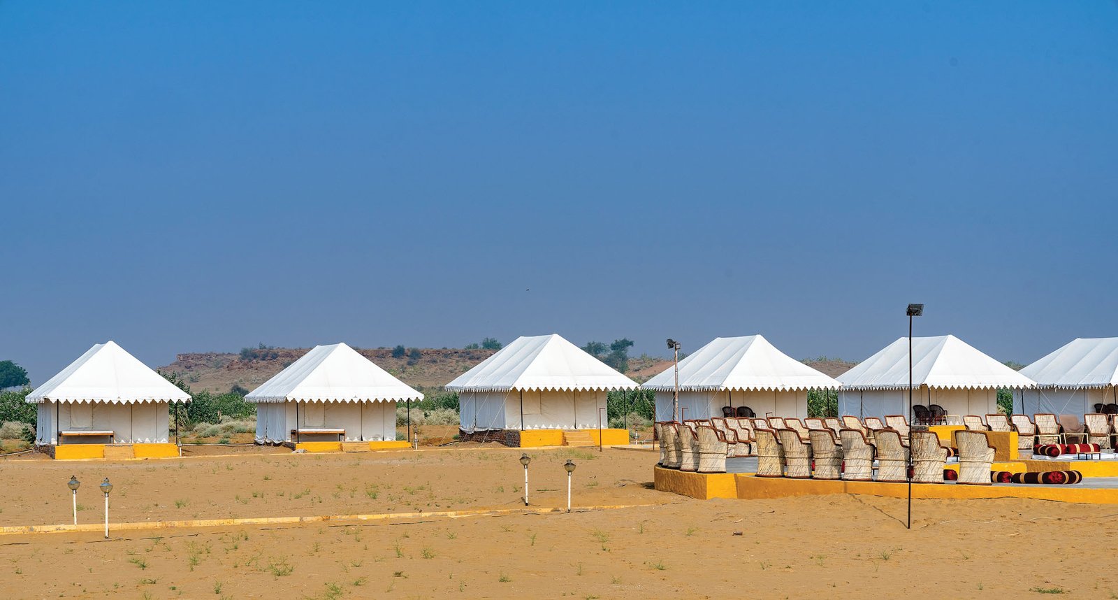 Superior Swiss Camps exterior at Dangri Desert Camp, Jaisalmer