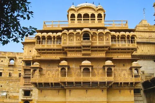 Ornate sandstone architecture in Jaisalmer