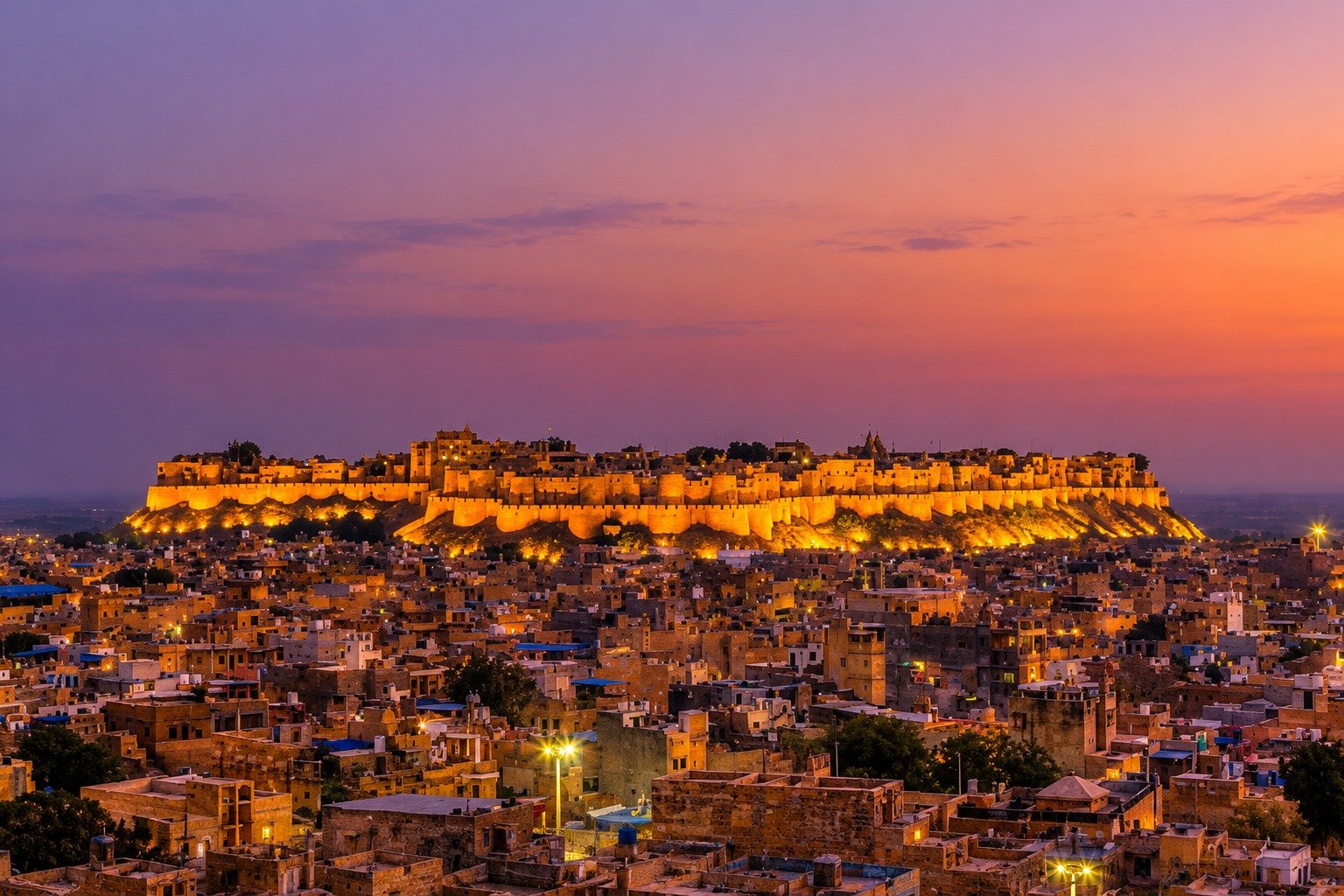 Jaisalmer sandstone landscape