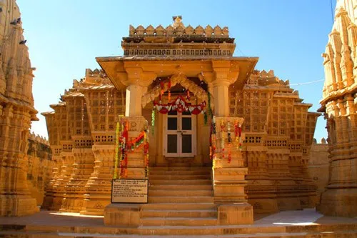 Intricate carvings of a Jain temple in Jaisalmer